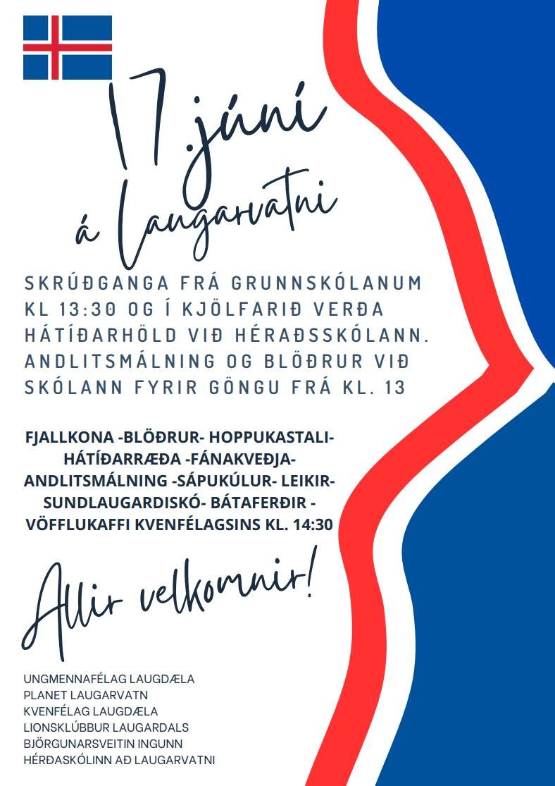 17. júní hátíðarhöld á Laugarvatni
